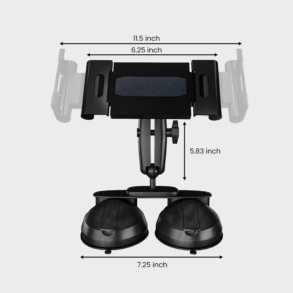 Quick Lock Dual Suction Cup Tablet Holder