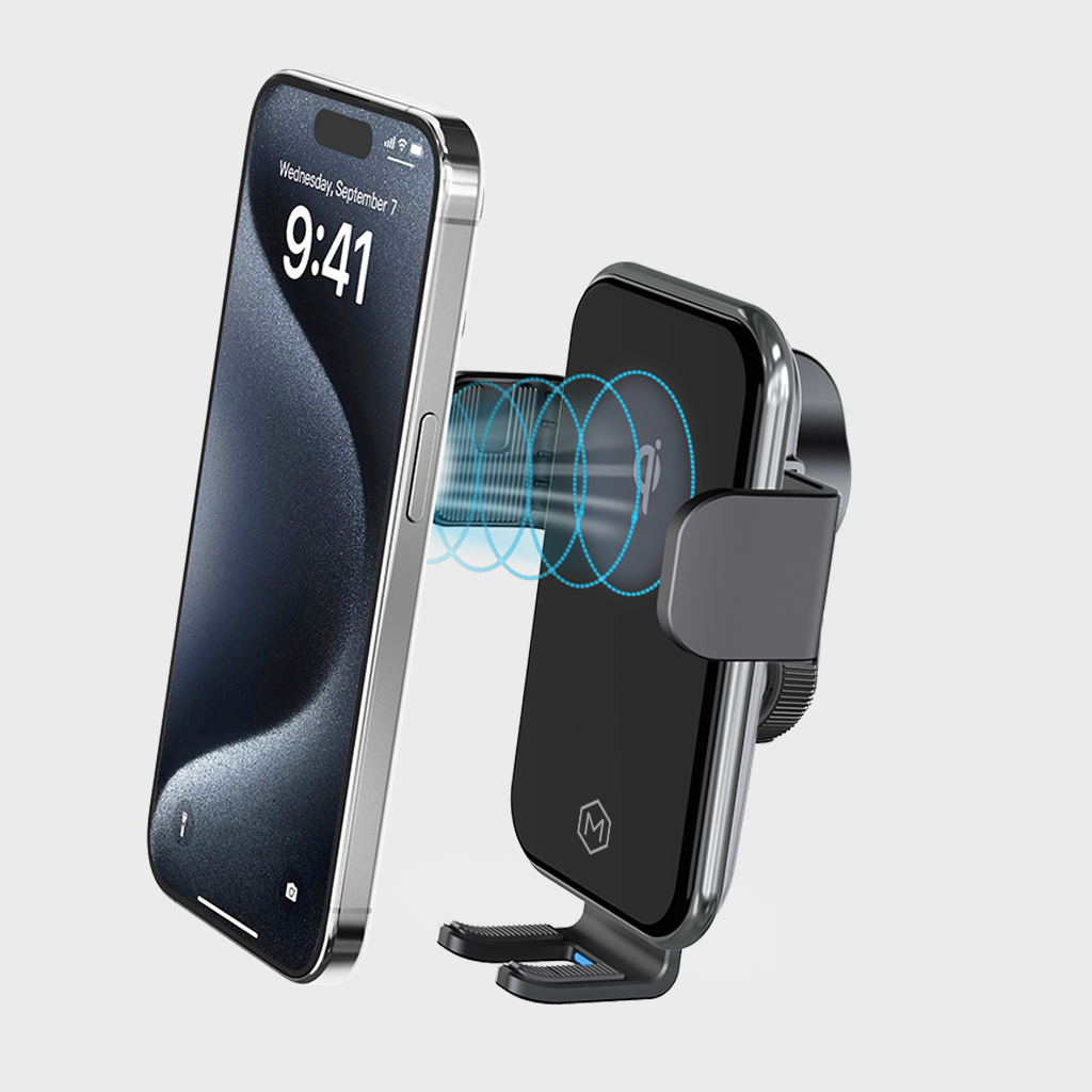 Auto Grip Fast Wireless Car Charger Vent Mount - Qi Certified