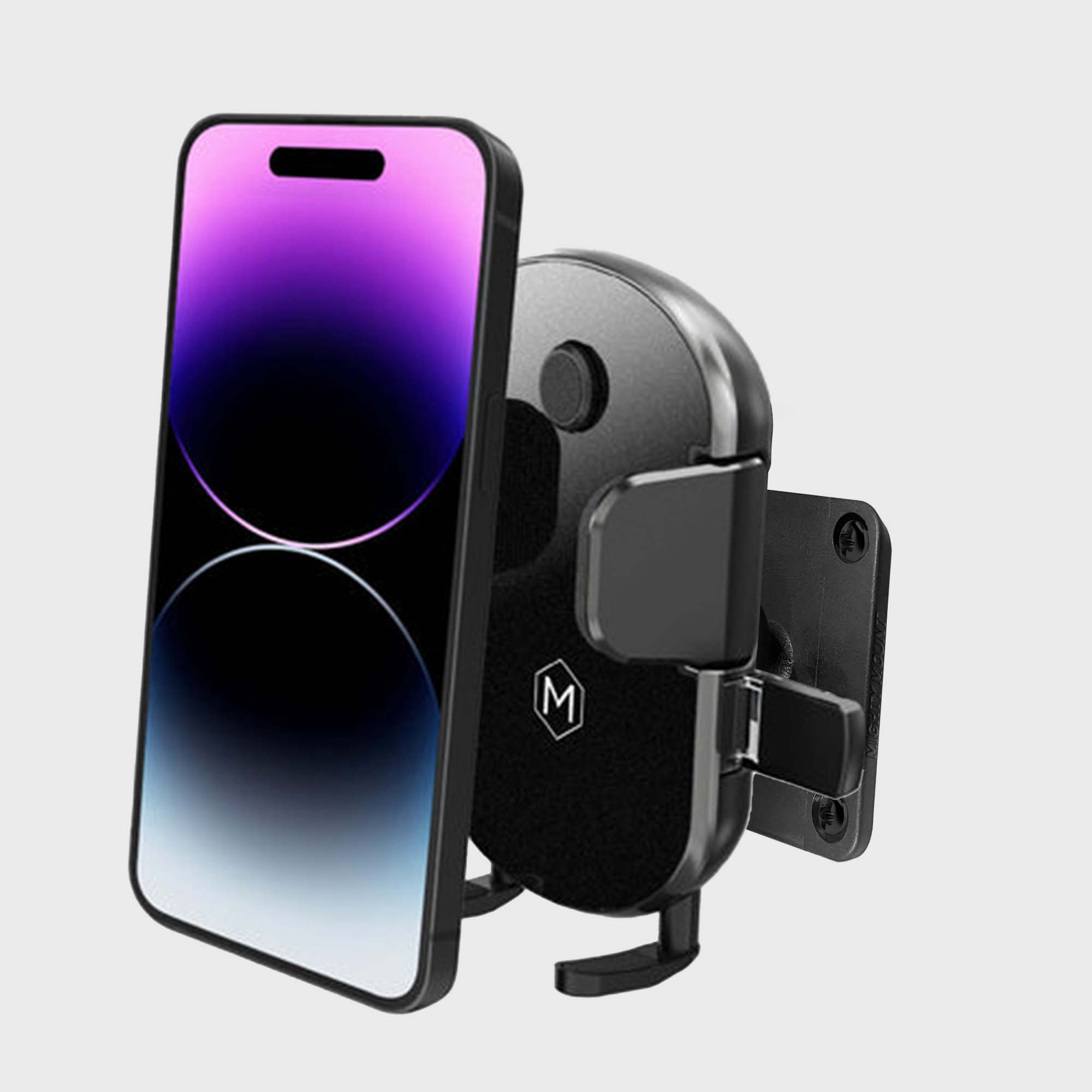 AMPS Drill Base Plate Universal Phone Mount for iPhone & Android - Grip Cradle