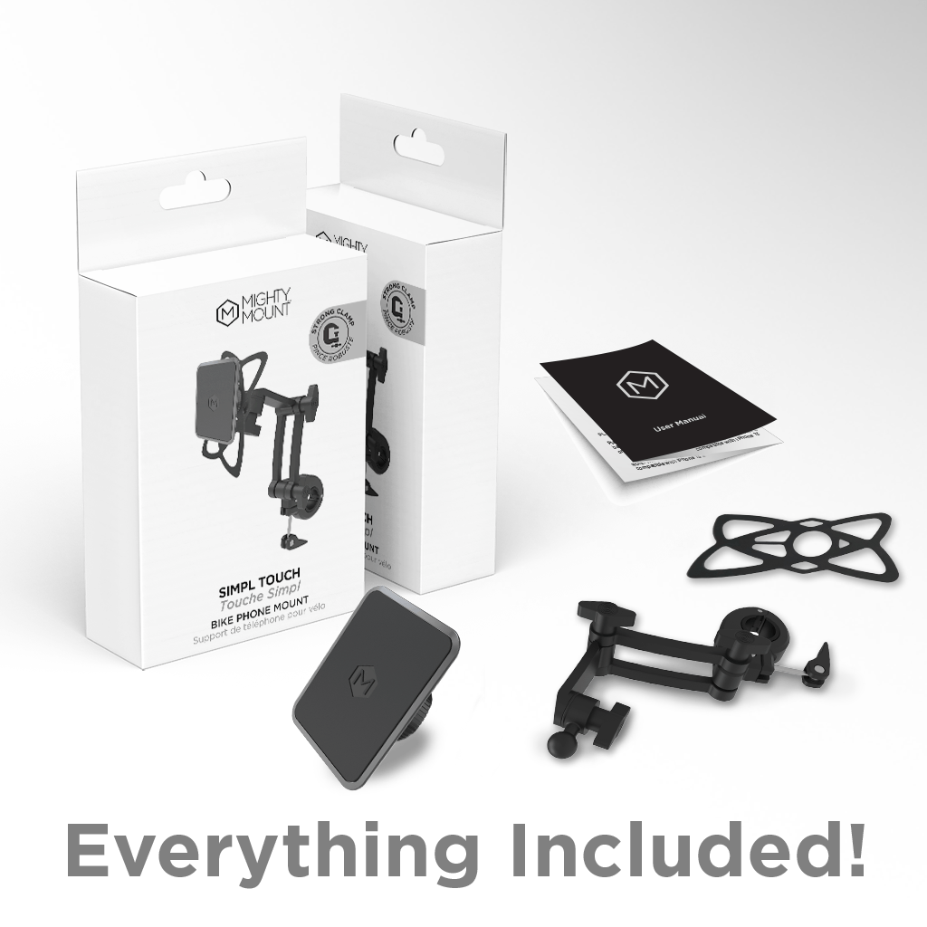 Magnetic Fitness Phone Mount – 360° Adjustable Clamp for Treadmill Bike Gym Racks