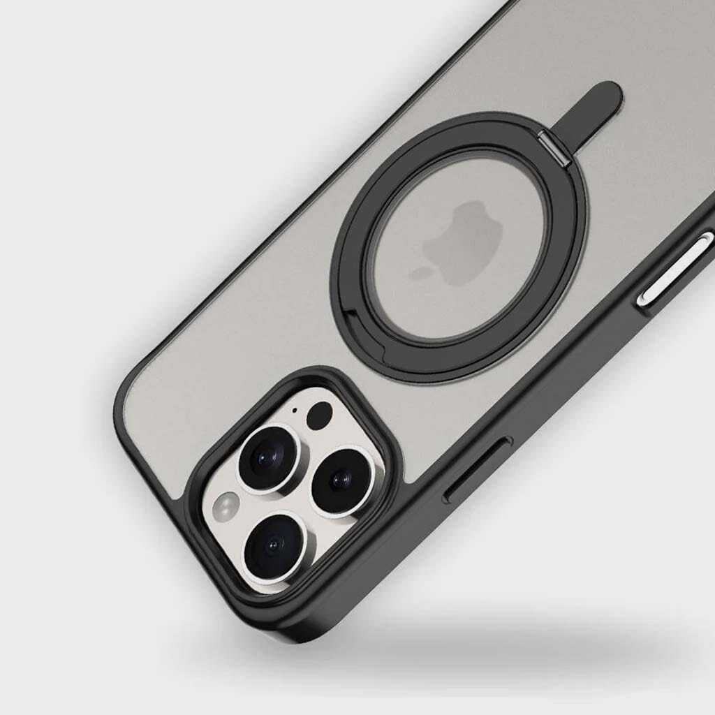 iPhone 16 Pro Max Frost Case with 360° MagSafe Kickstand – Drop Protection Slim Cover