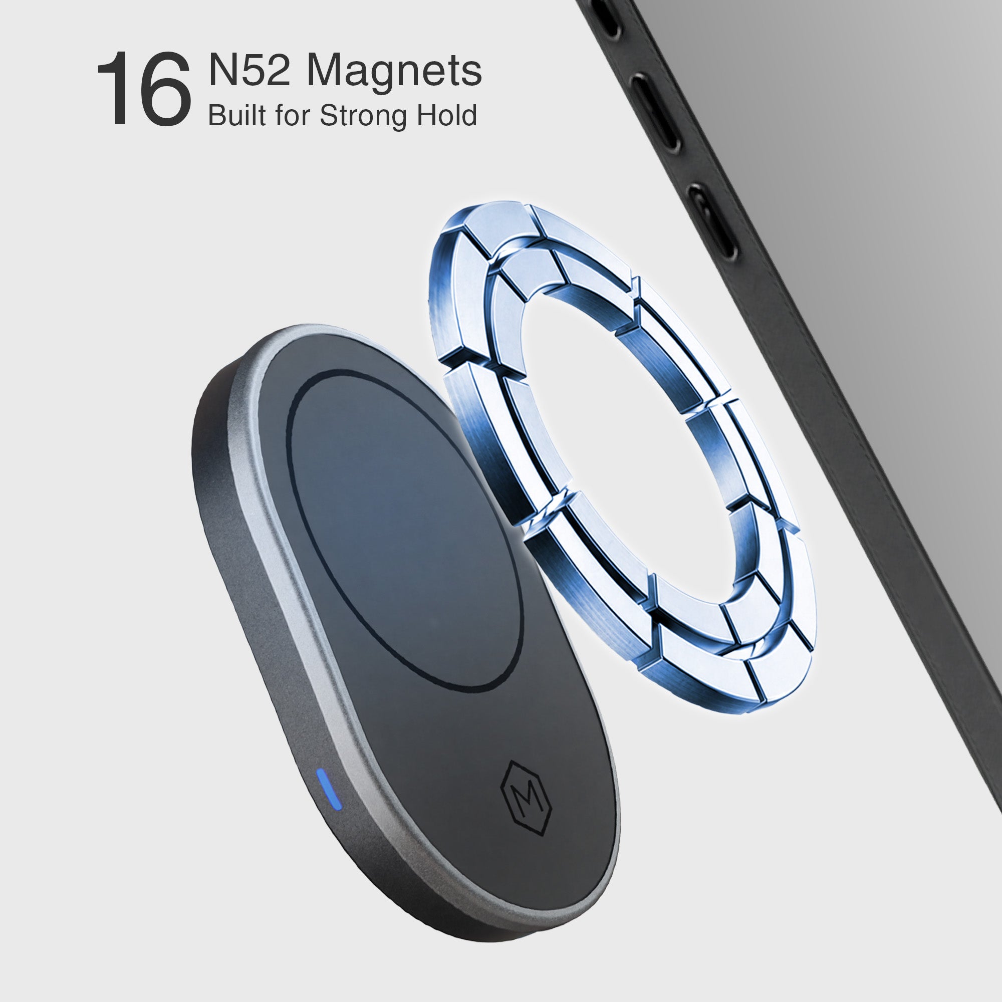 MagSafe Wireless Charger Dash Phone Mount