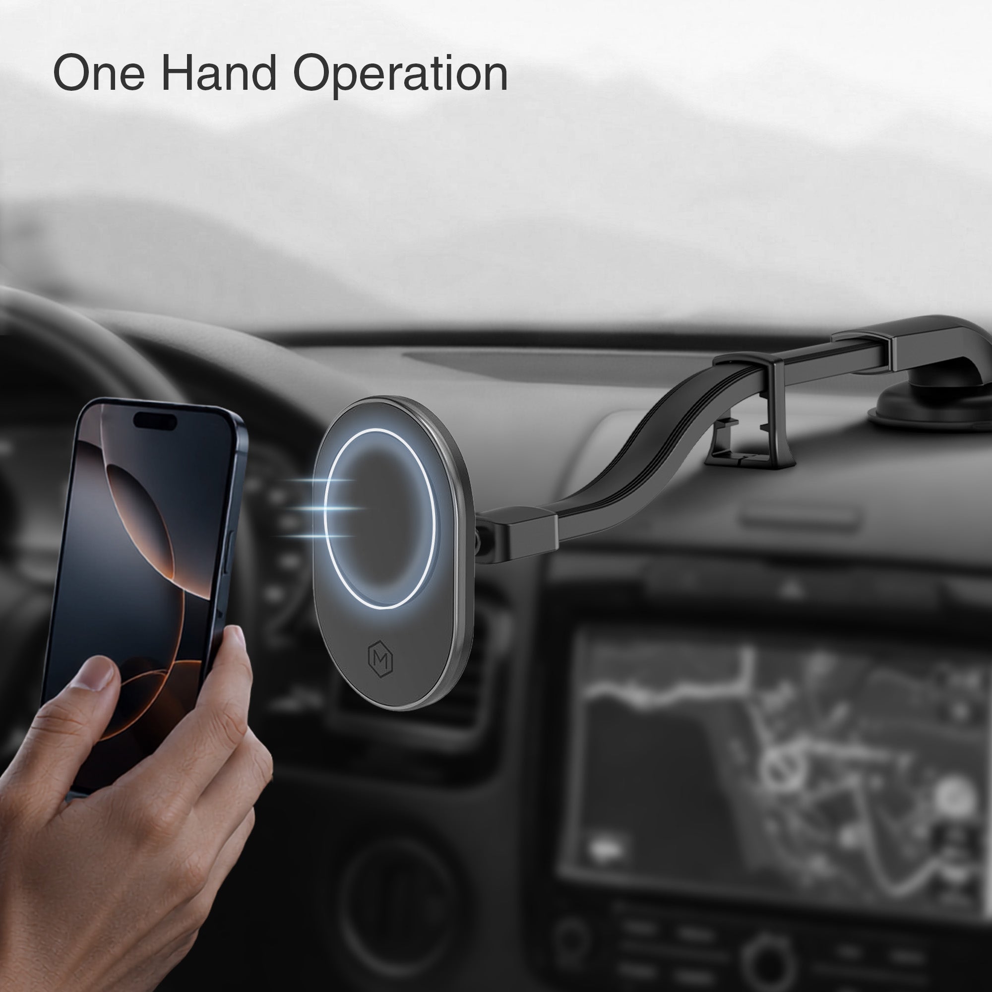 MagSafe Magnetic Flexible Gooseneck Suction Cup Phone Mount