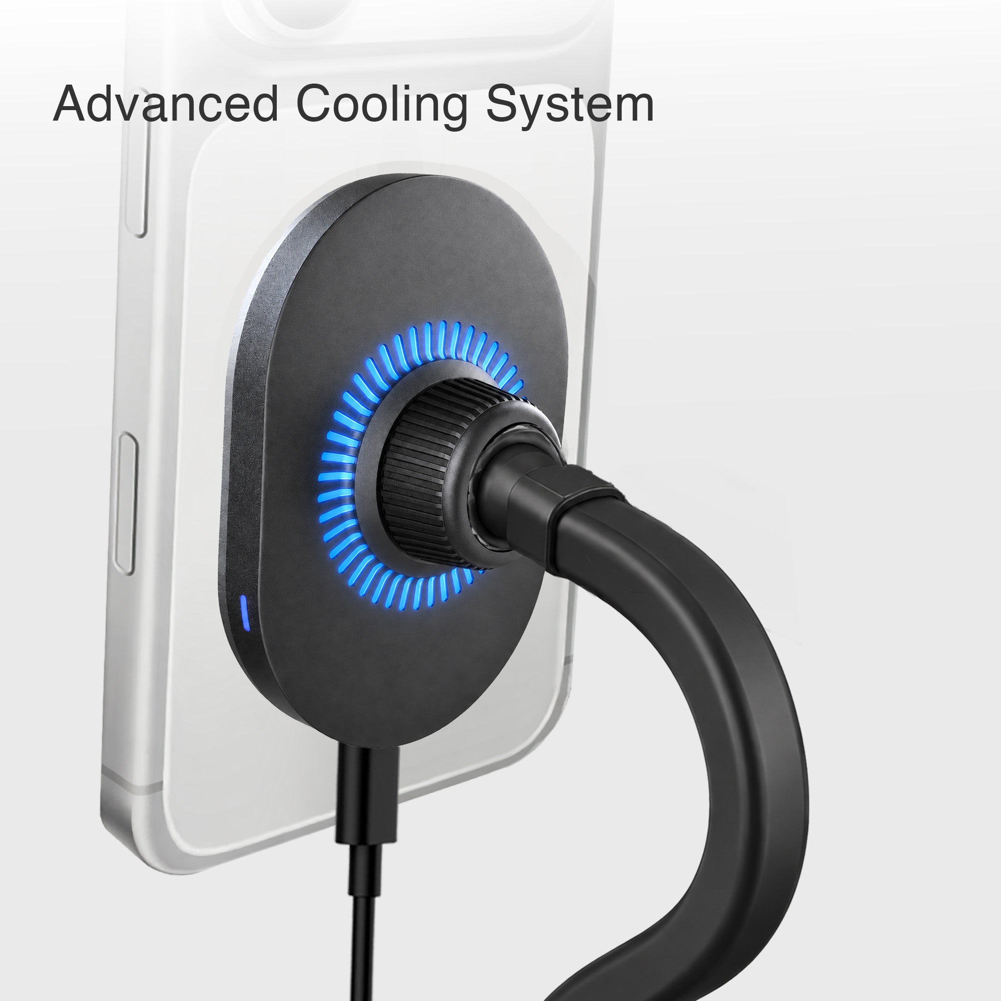 MagSafe Wireless Charger Flexible Gooseneck Suction Cup Phone Mount