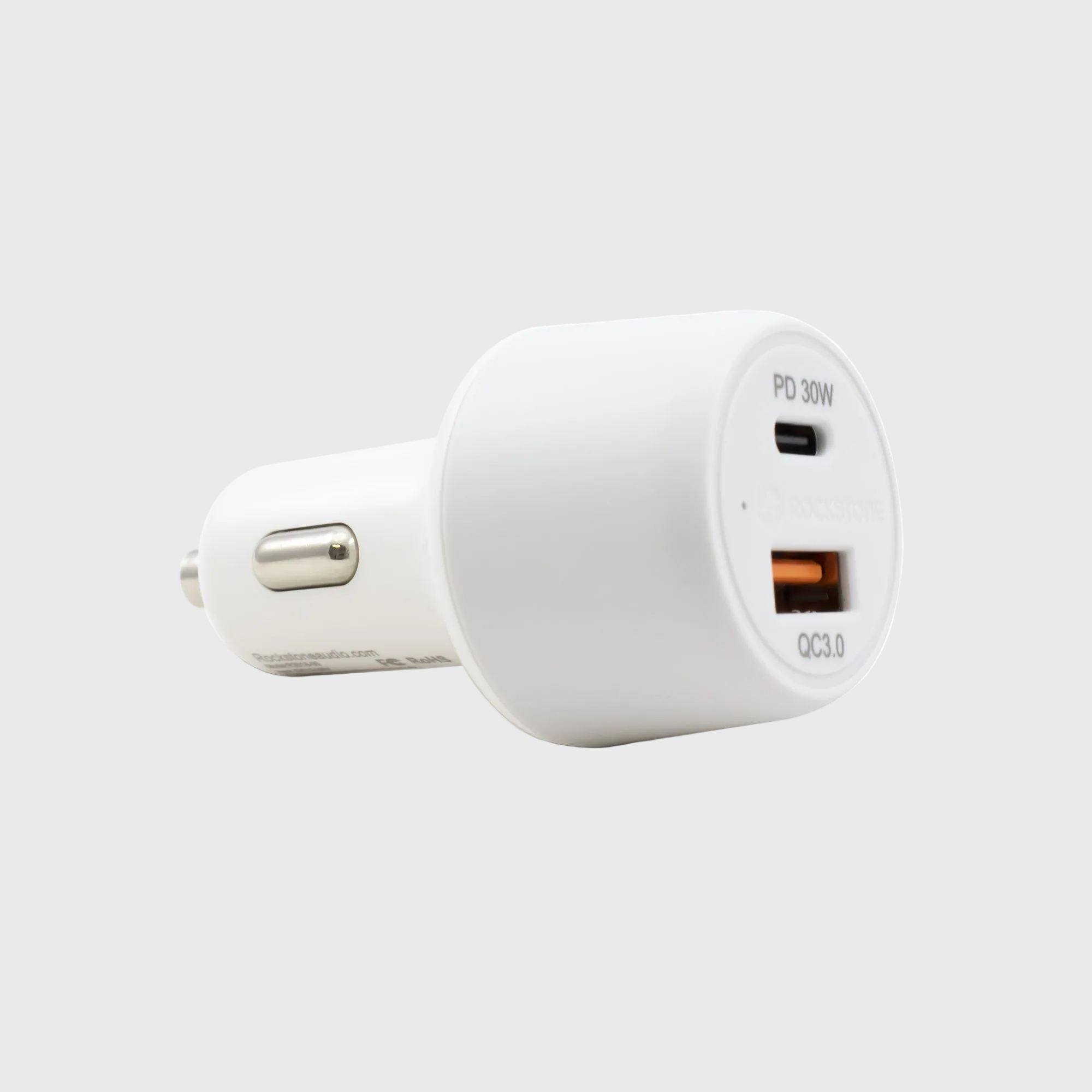 J48 Dual Port PD 30W + QC 3.0 Car Charger