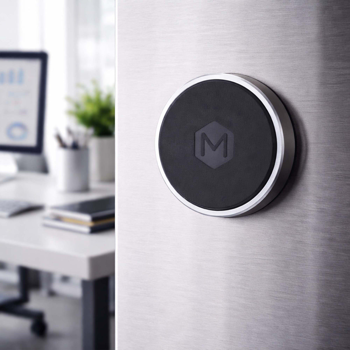 Circular Wall Phone Mount – Adhesive Magnetic Holder for Home Office Gym