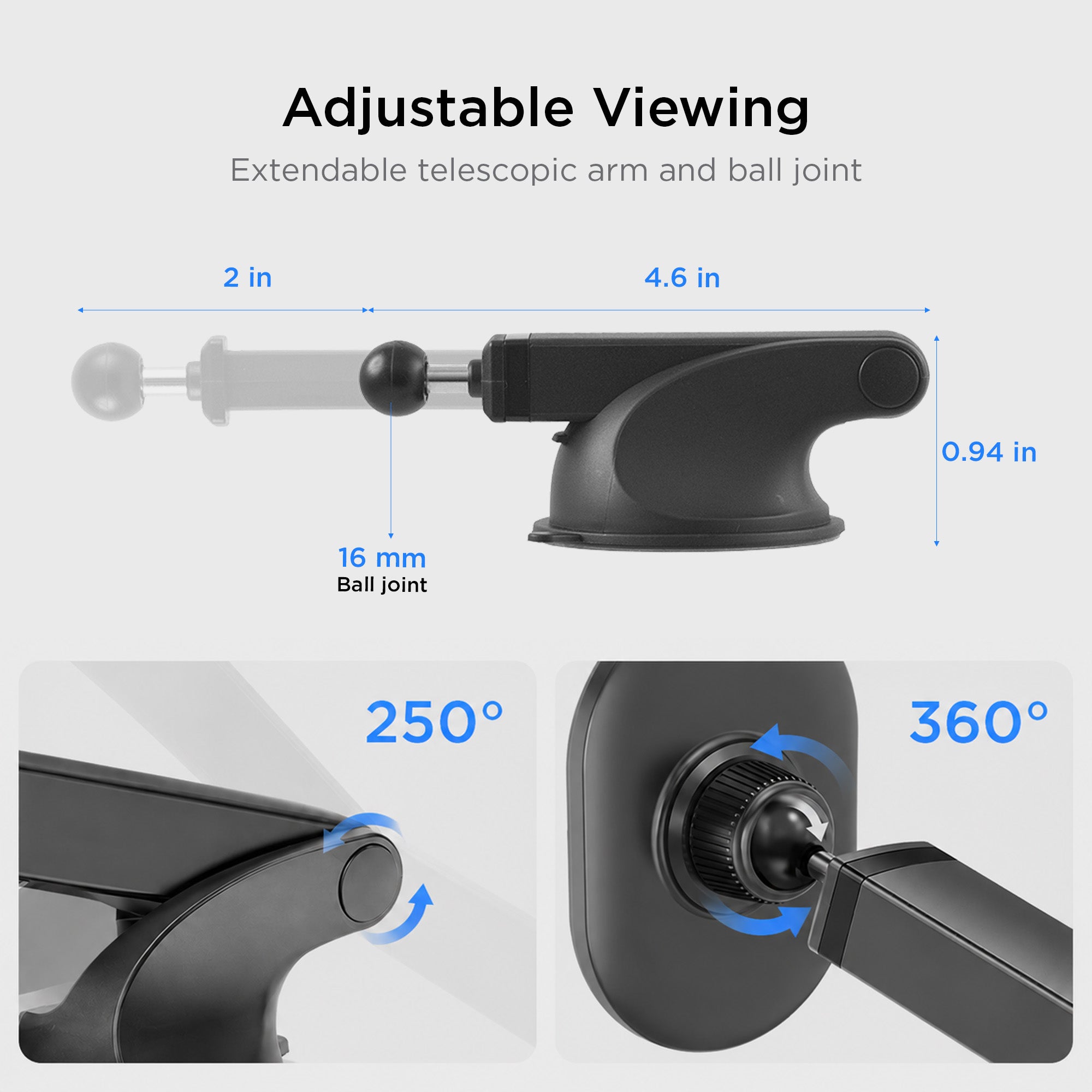 MagSafe Magnetic Car Dash Phone Mount For iPhone and Android