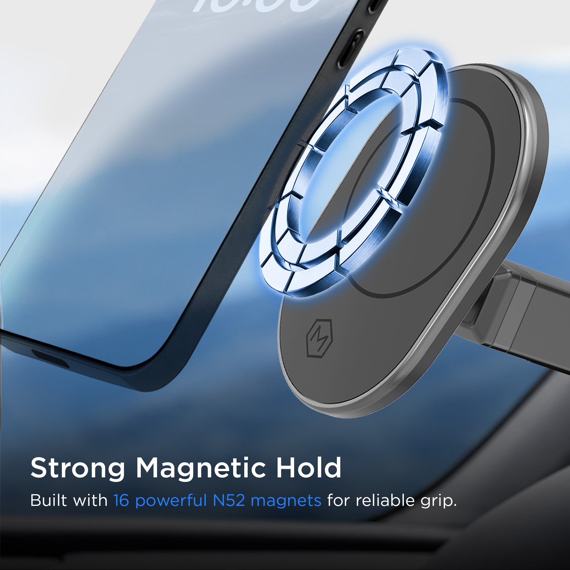 MagSafe Magnetic Car Dash Phone Mount For iPhone and Android
