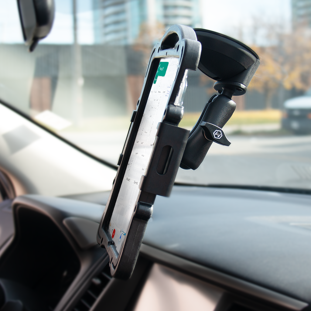 Quick Lock Single Suction Cup Tablet Holder