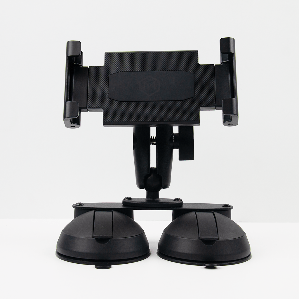 Quick Lock Dual Suction Tablet Mount – Industrial iPad Holder for Car