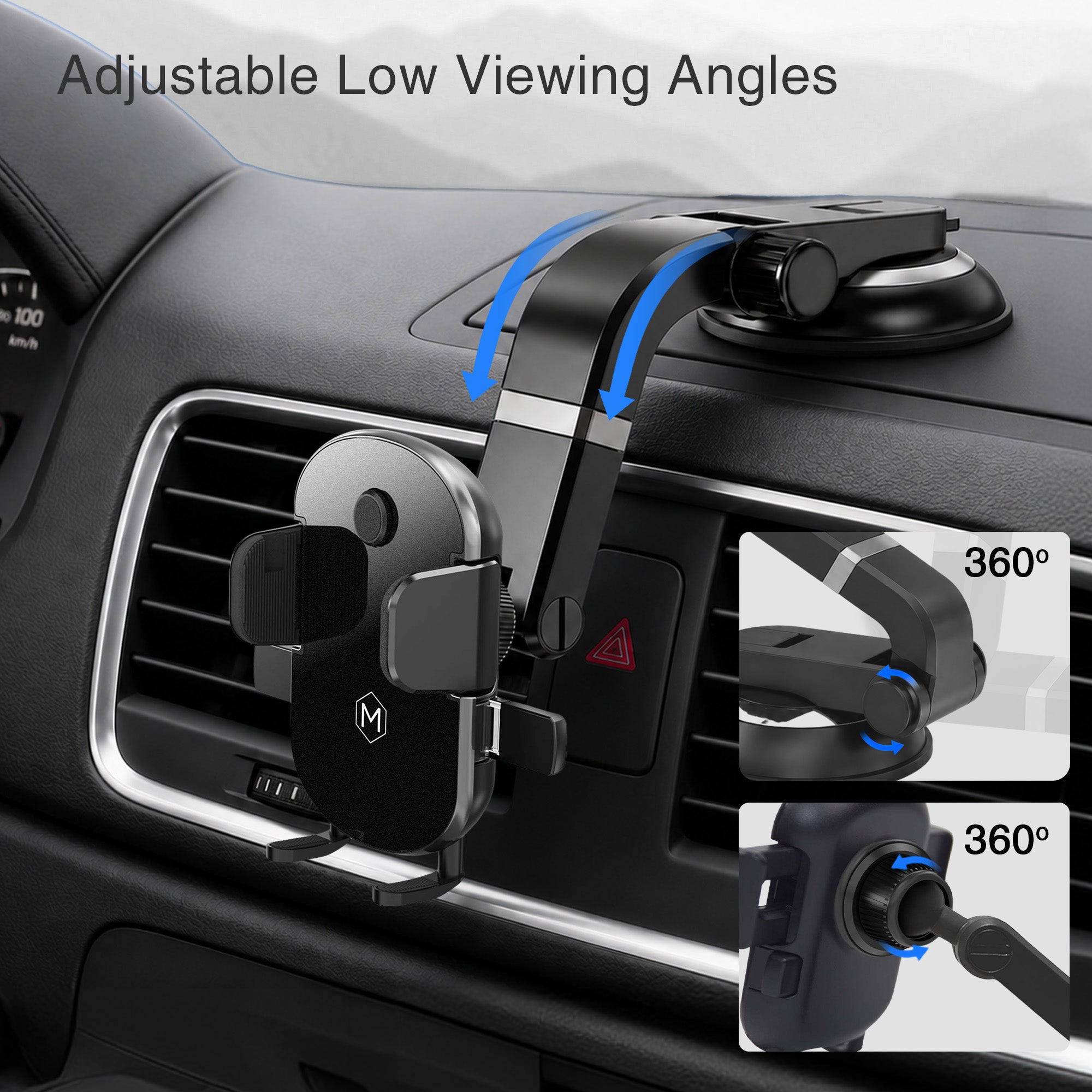 Grip Cradle Suction Cup Phone Mount