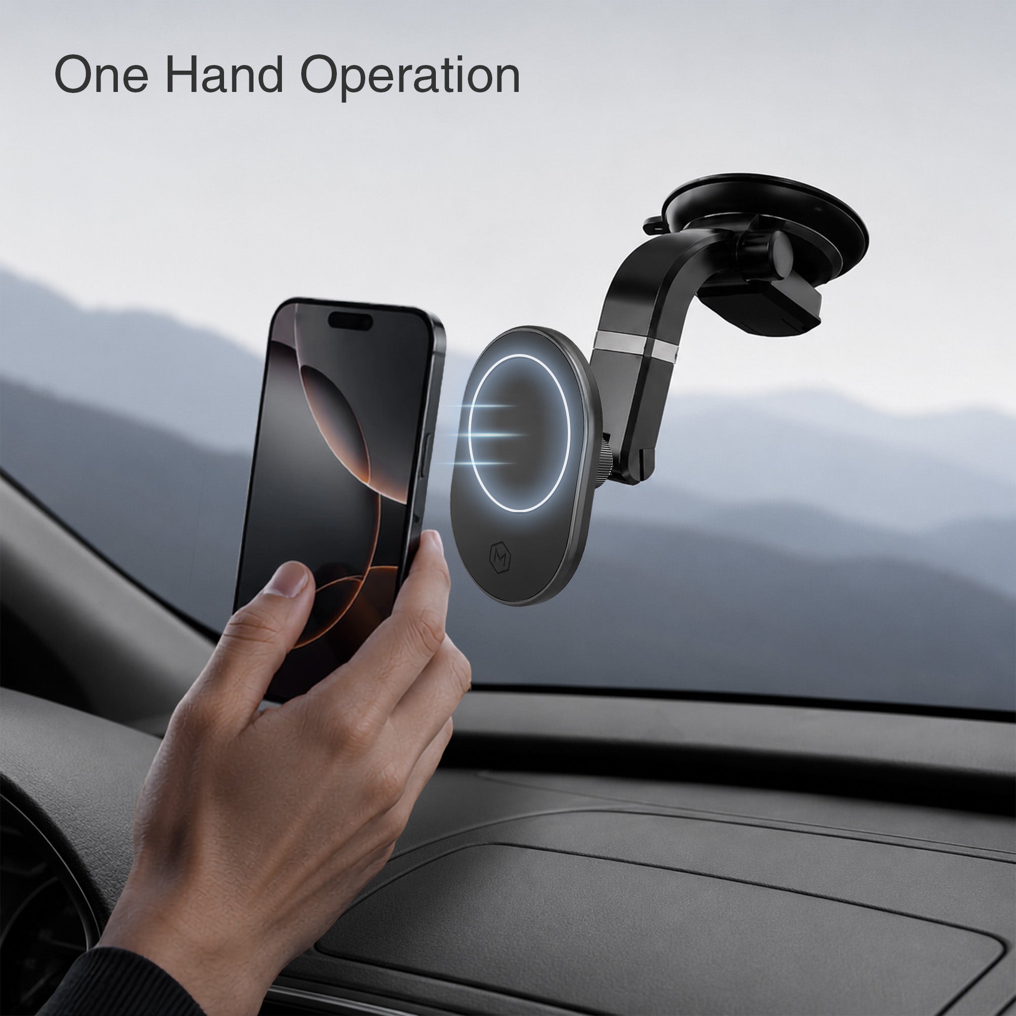 MagSafe Magnetic Suction Cup Phone Mount