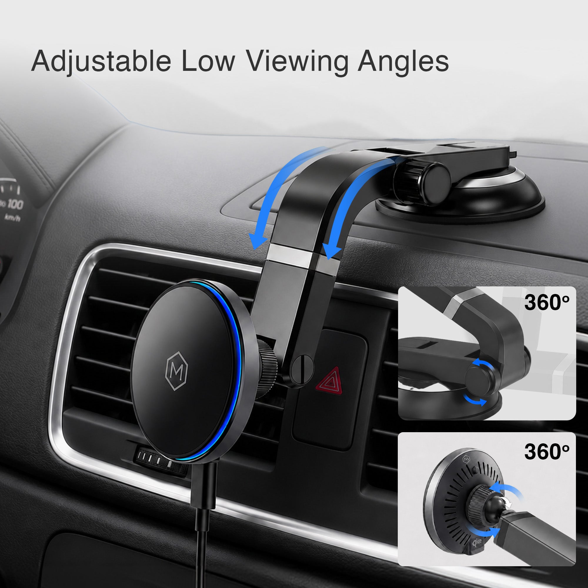 MagSwitch Qi2 Wireless Suction Cup Phone Mount
