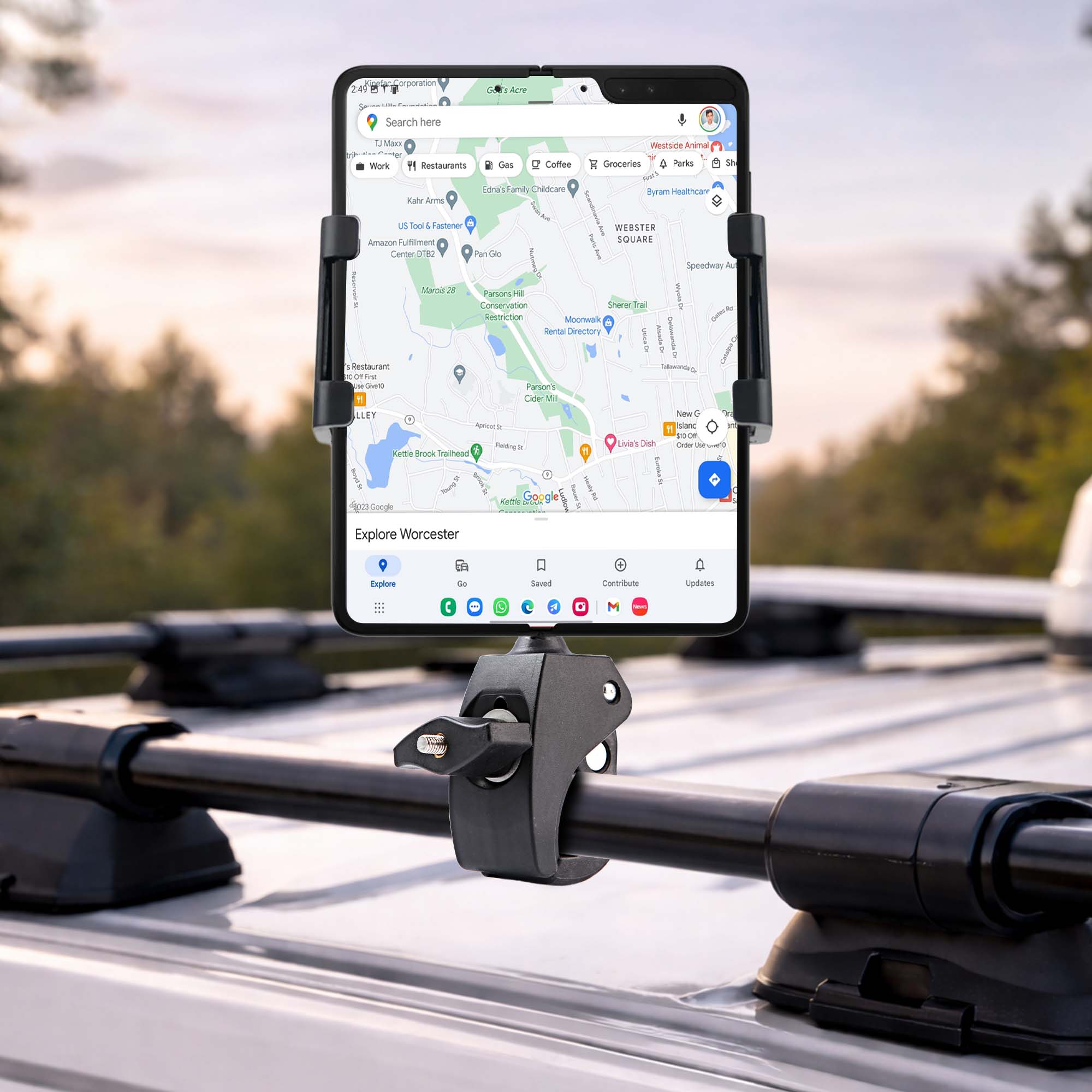 Quick Connect Handlebar Mount – Samsung Galaxy Z Fold Industrial Bike Holder
