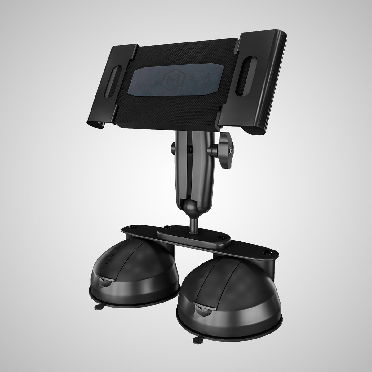 Quick Lock Dual Suction Tablet Mount – Industrial iPad Holder for Car
