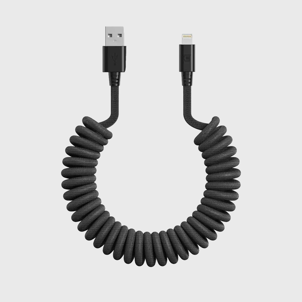 Caseco Road Ready Coil Cord (USB-A to Lightning)