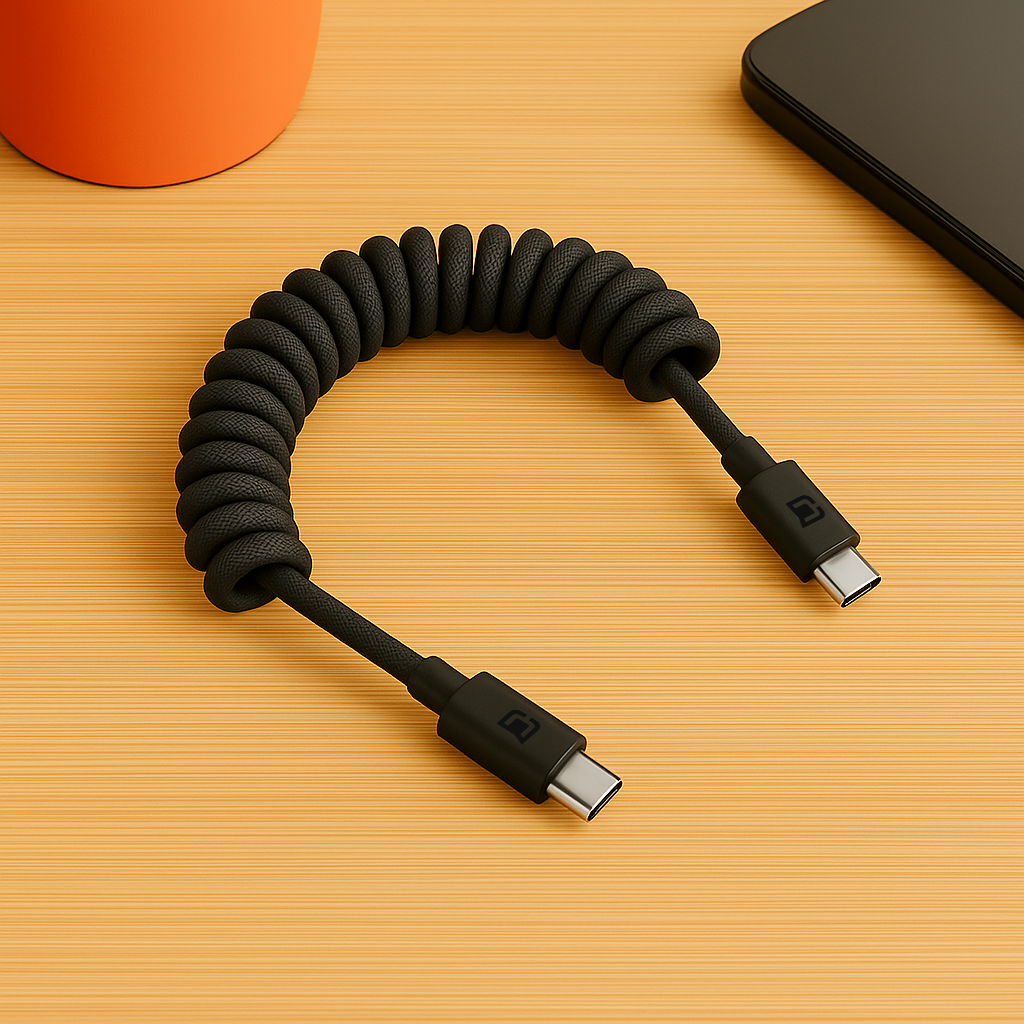 Caseco Road Ready Coil Cord (USB-C to USB-C)