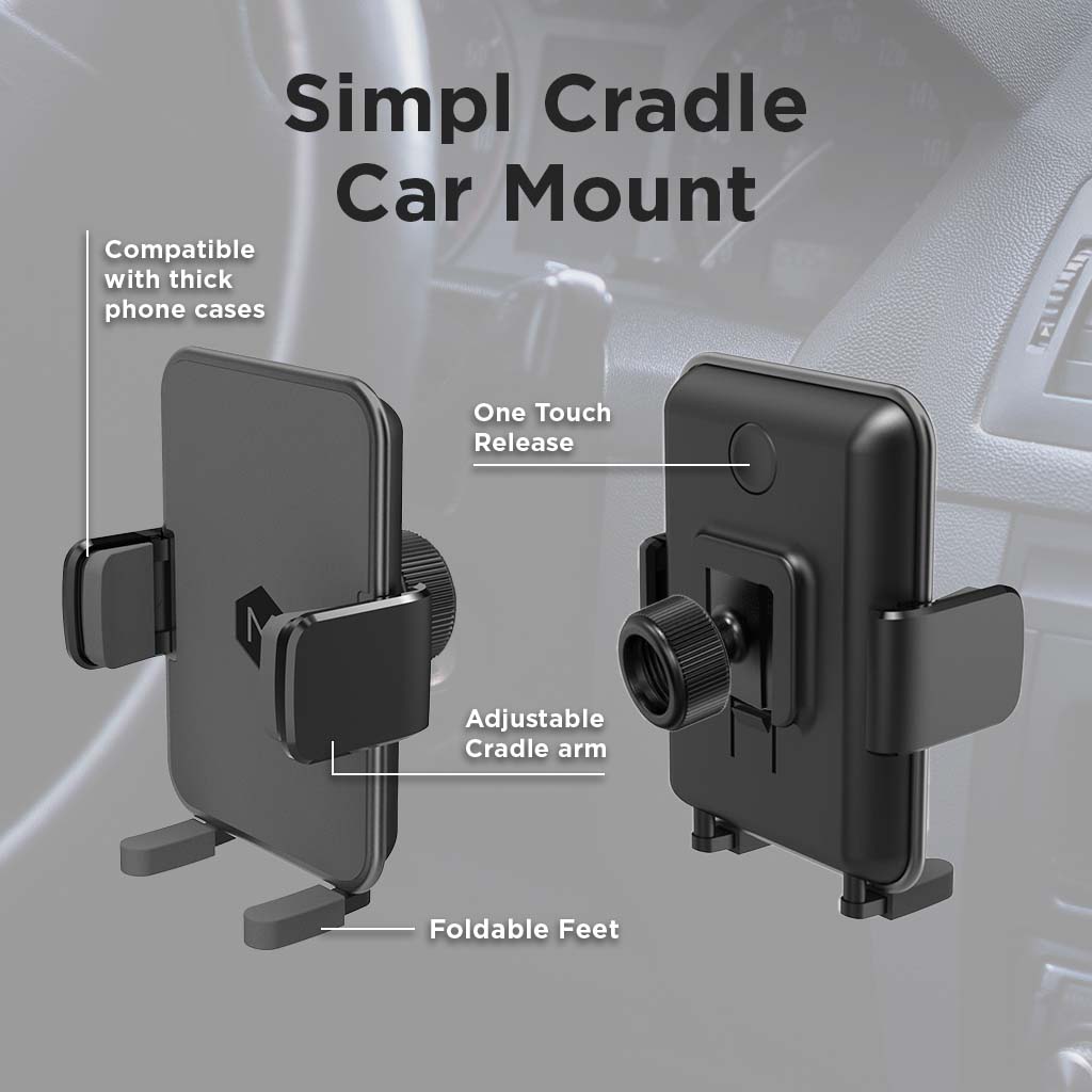 Simpl CD Cradle CD Slot Phone Mount for iPhone & Android