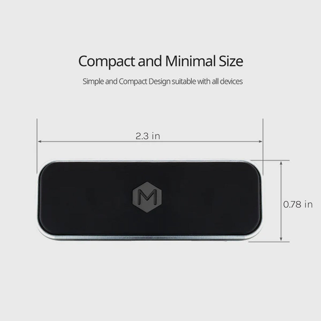 Rectangular Magnetic Wall Mount – 4 Magnet Compact Holder for Phone & Tablet
