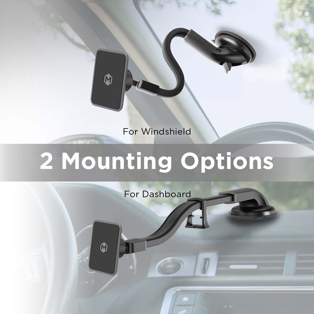 Simpl Touch Gooseneck Dash Phone Mount with Suction Base for iPhone & Android