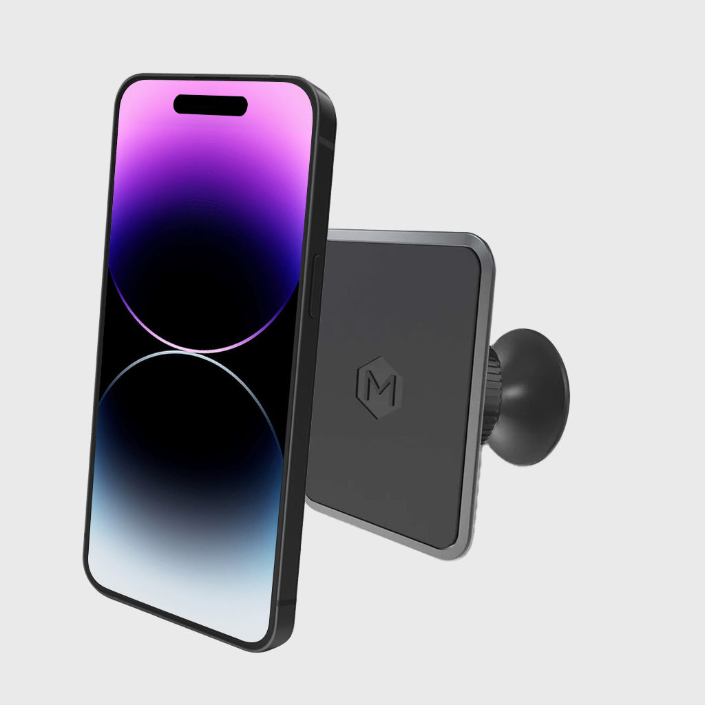 Magnetic Dash Phone Mount – N52 Magnets 360° Rotating Adhesive Holder for iPhone & Android