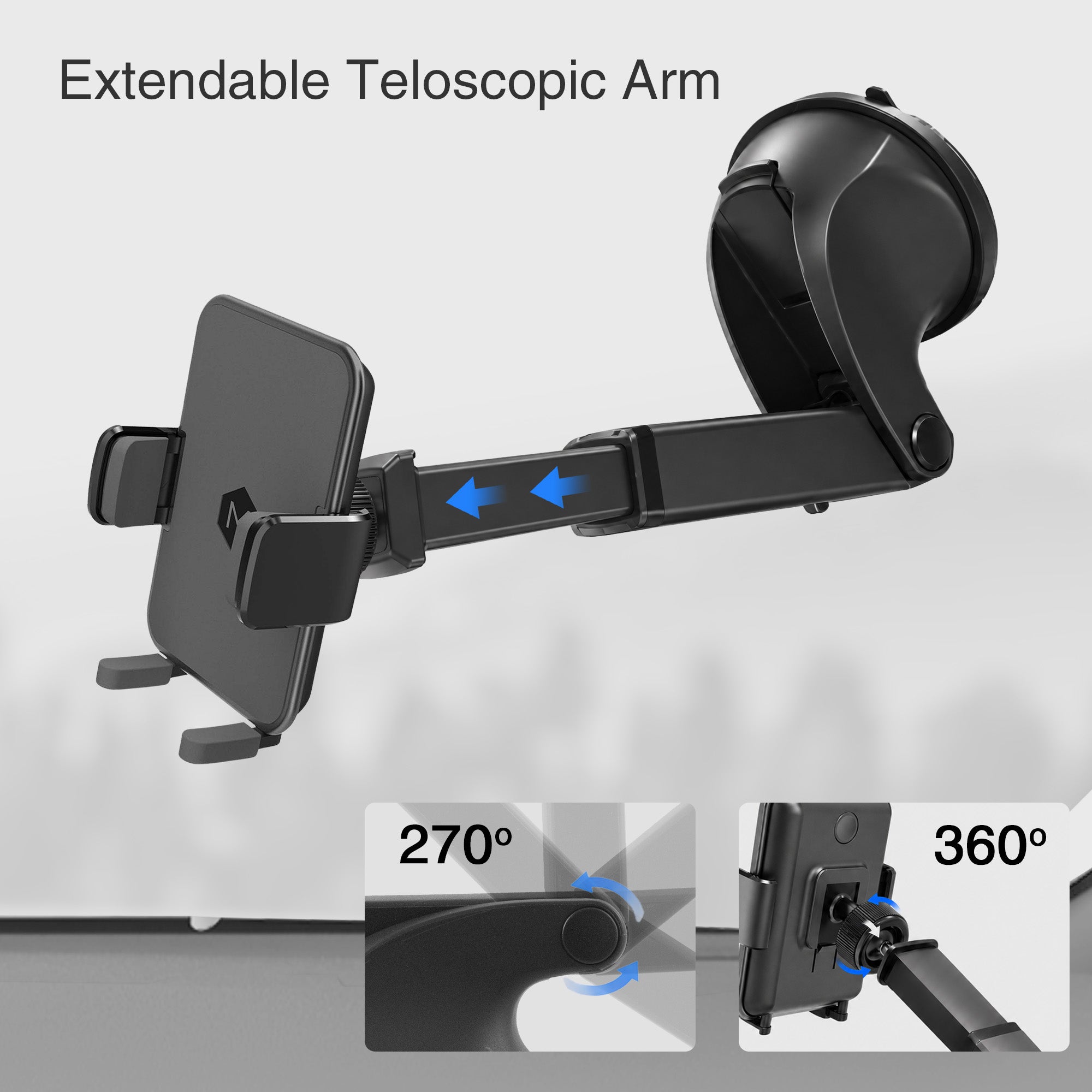 Simpl Cradle Telescopic Suction Cup Phone Mount