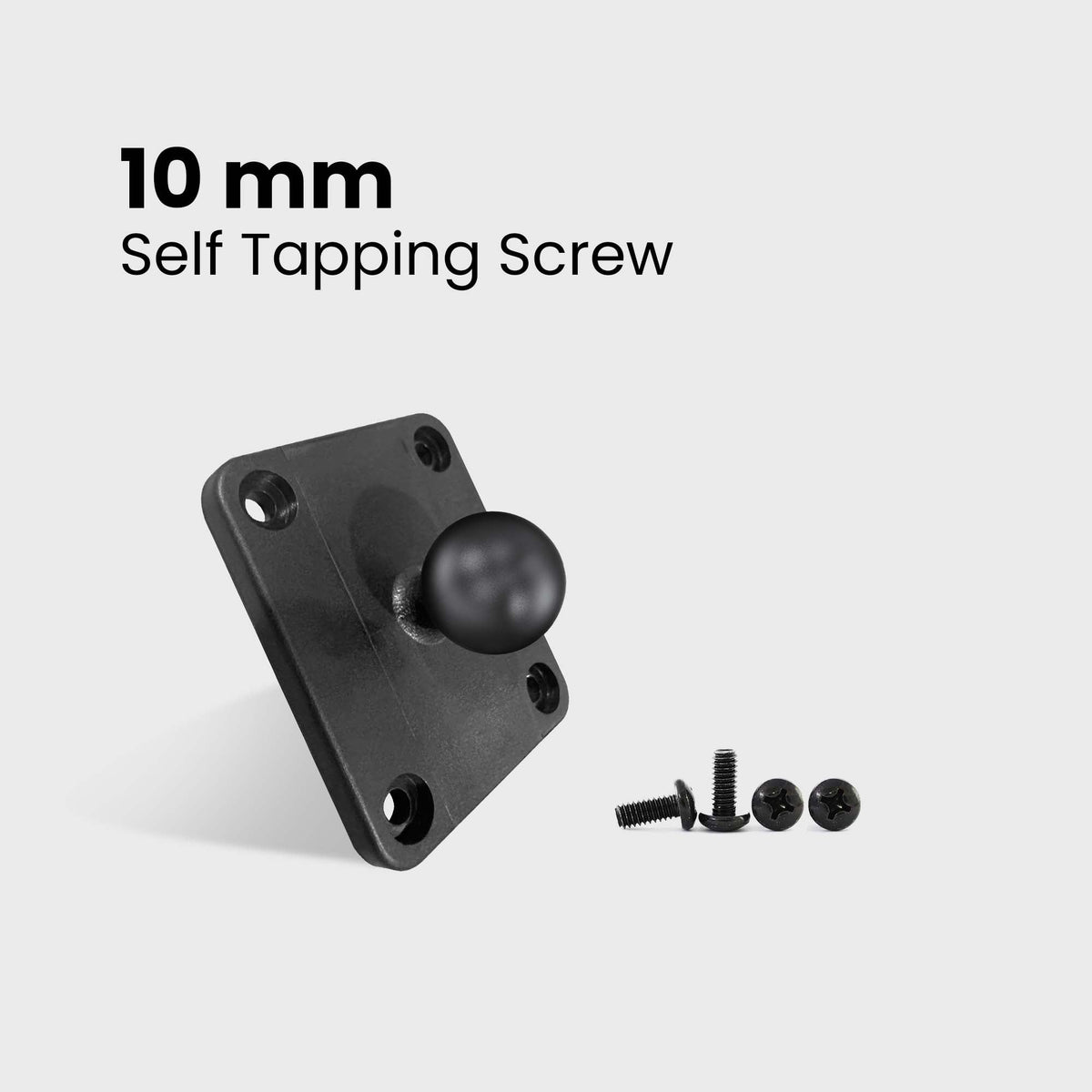 16mm Ball Adapter with AMPS Plate – Mount Connector for Car Phone & Tablet Mounts