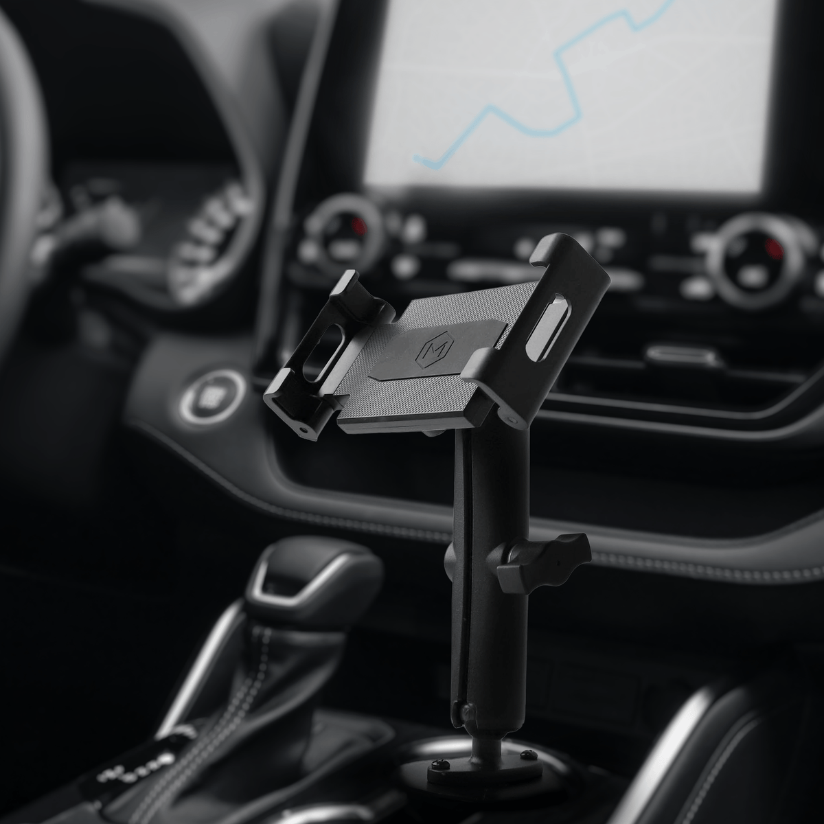 Cup Holder Car Mount for iPad and Tablet