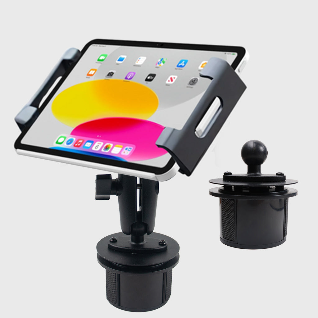Cup Holder Car Mount for iPad and Tablet