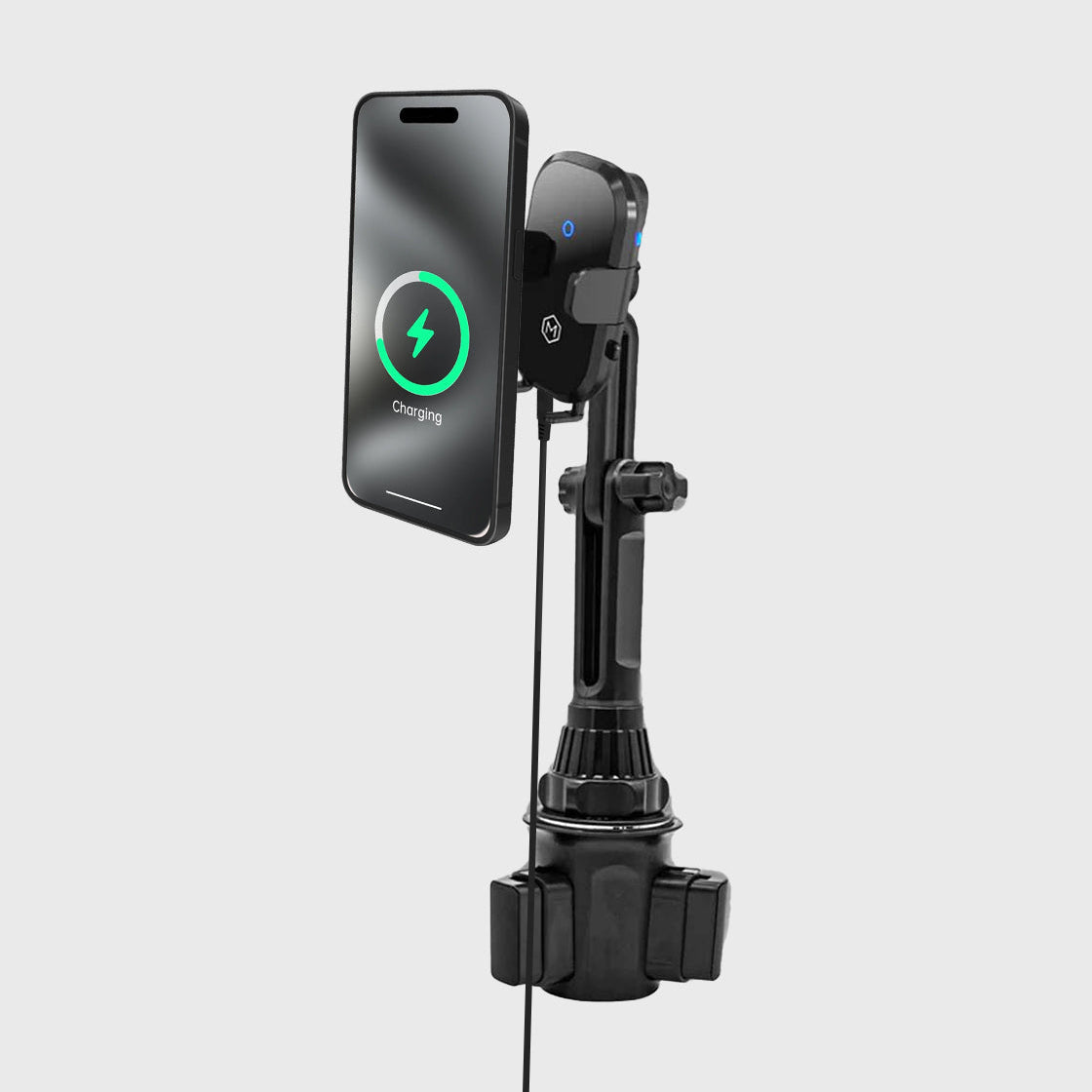 Fast Wireless Car Charger Cup Holder Phone Mount Auto Grip