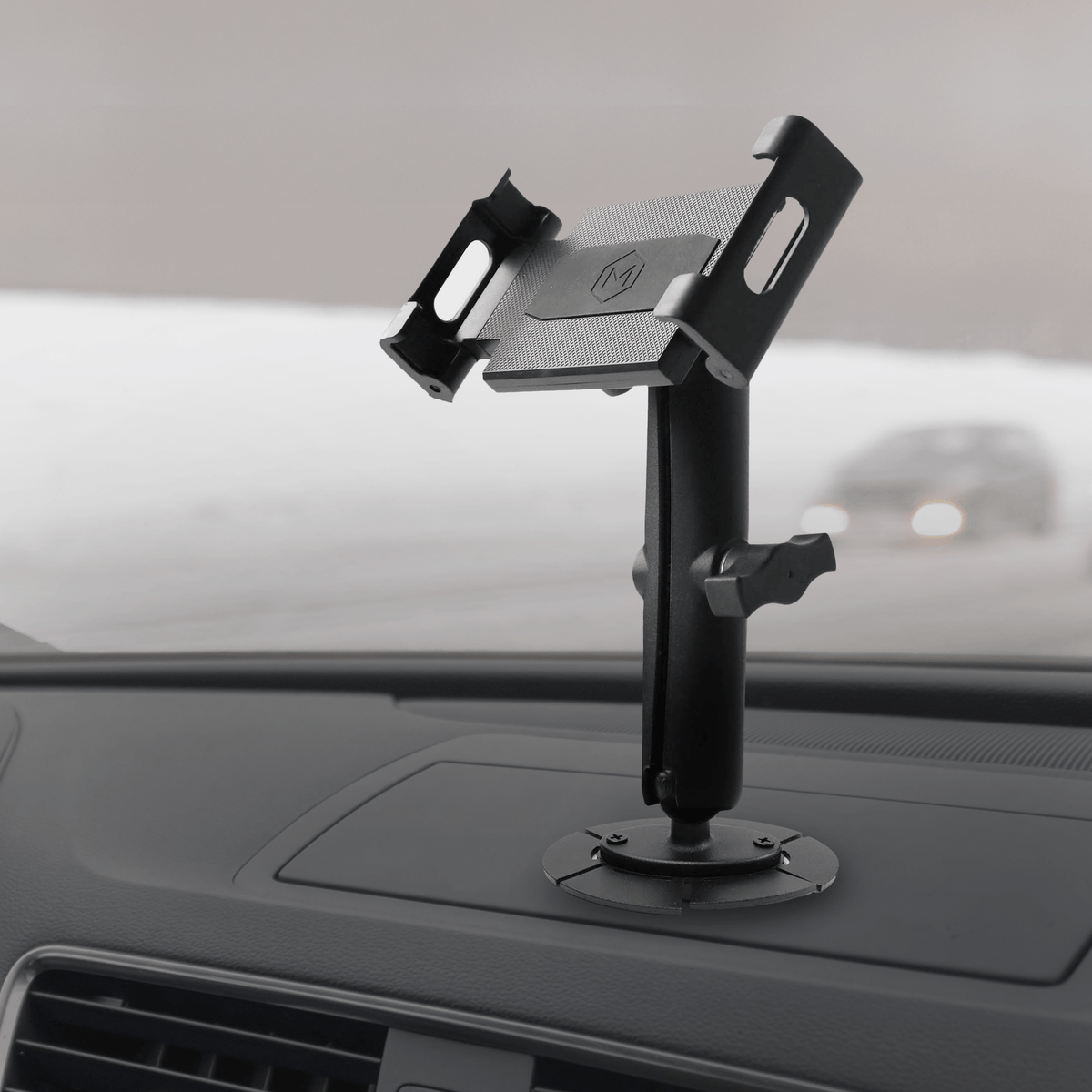 Industrial iPad & Tablet Holder with Metal VHB Mounting Plate