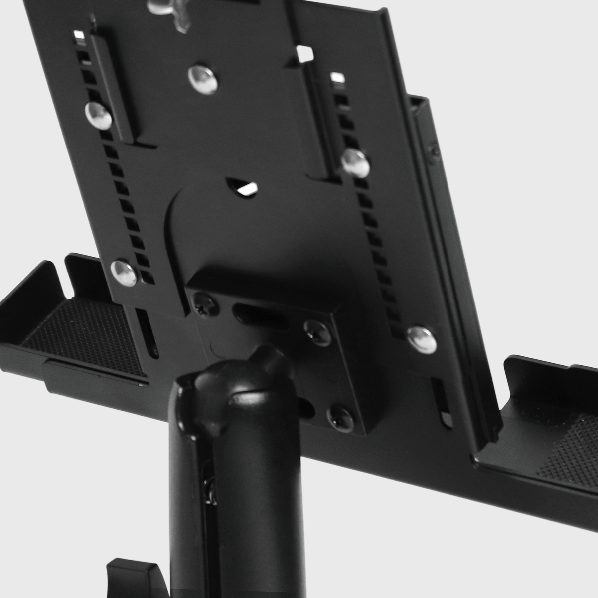 9”–13” Triple Suction Cup Tablet Holder – Metal Locking Industrial iPad Mount