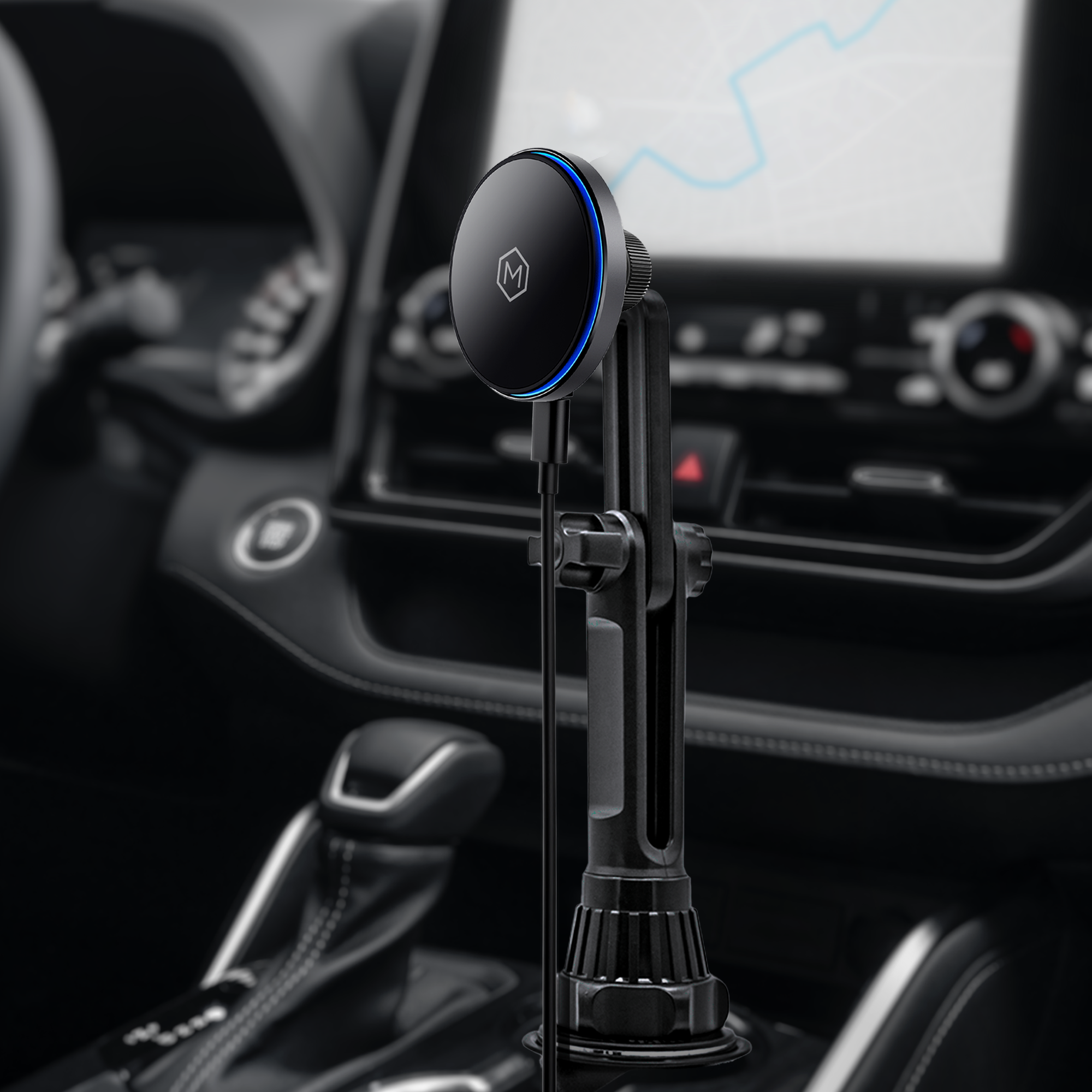 Mag Switch Qi2 Wireless Charger & Cup Holder Mount