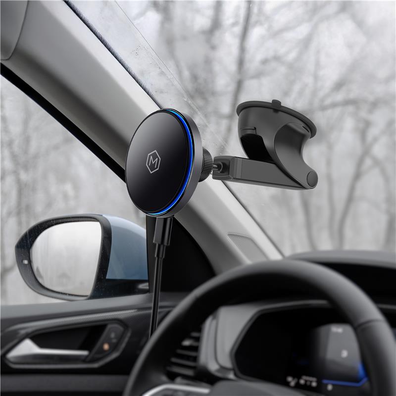 Mag Switch Qi2 Wireless Charger & Telescopic Suction Cup Mount