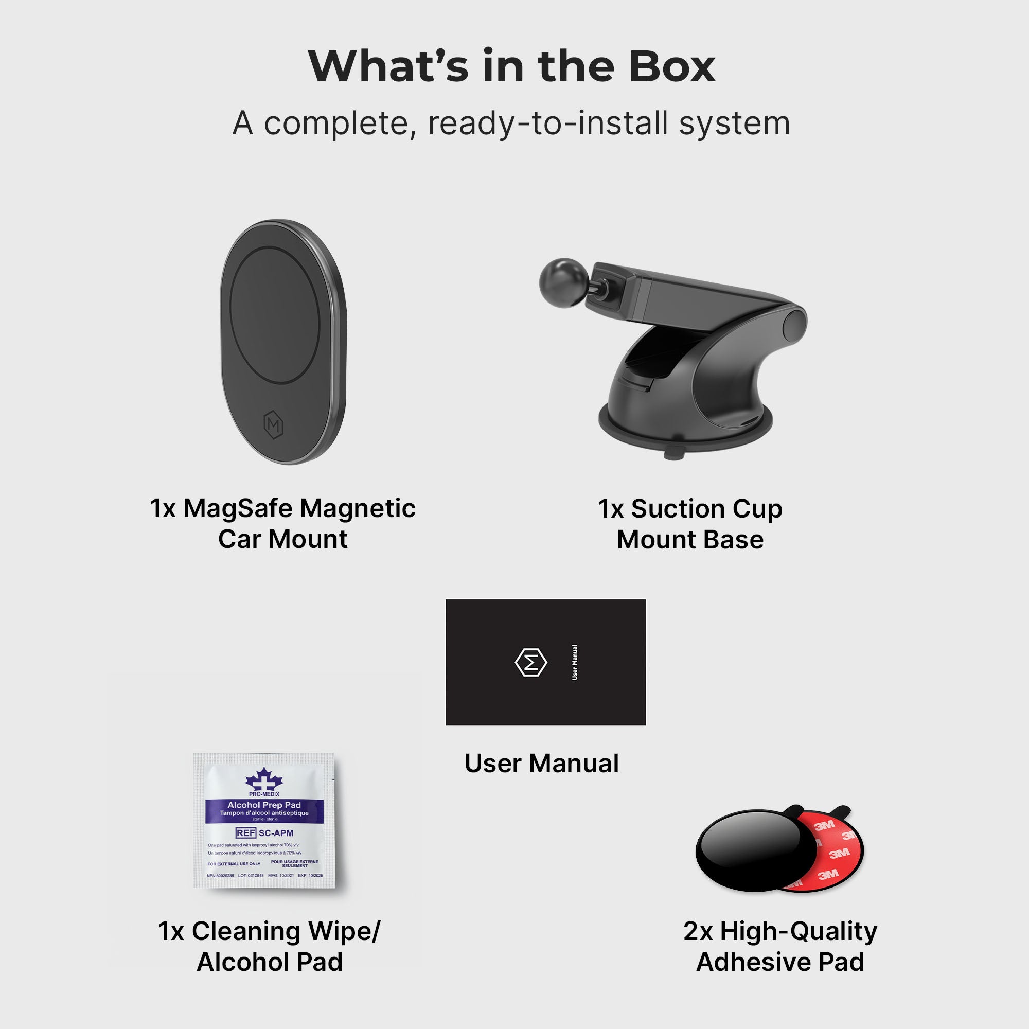 MagSafe Magnetic Car Dash Phone Mount For iPhone and Android