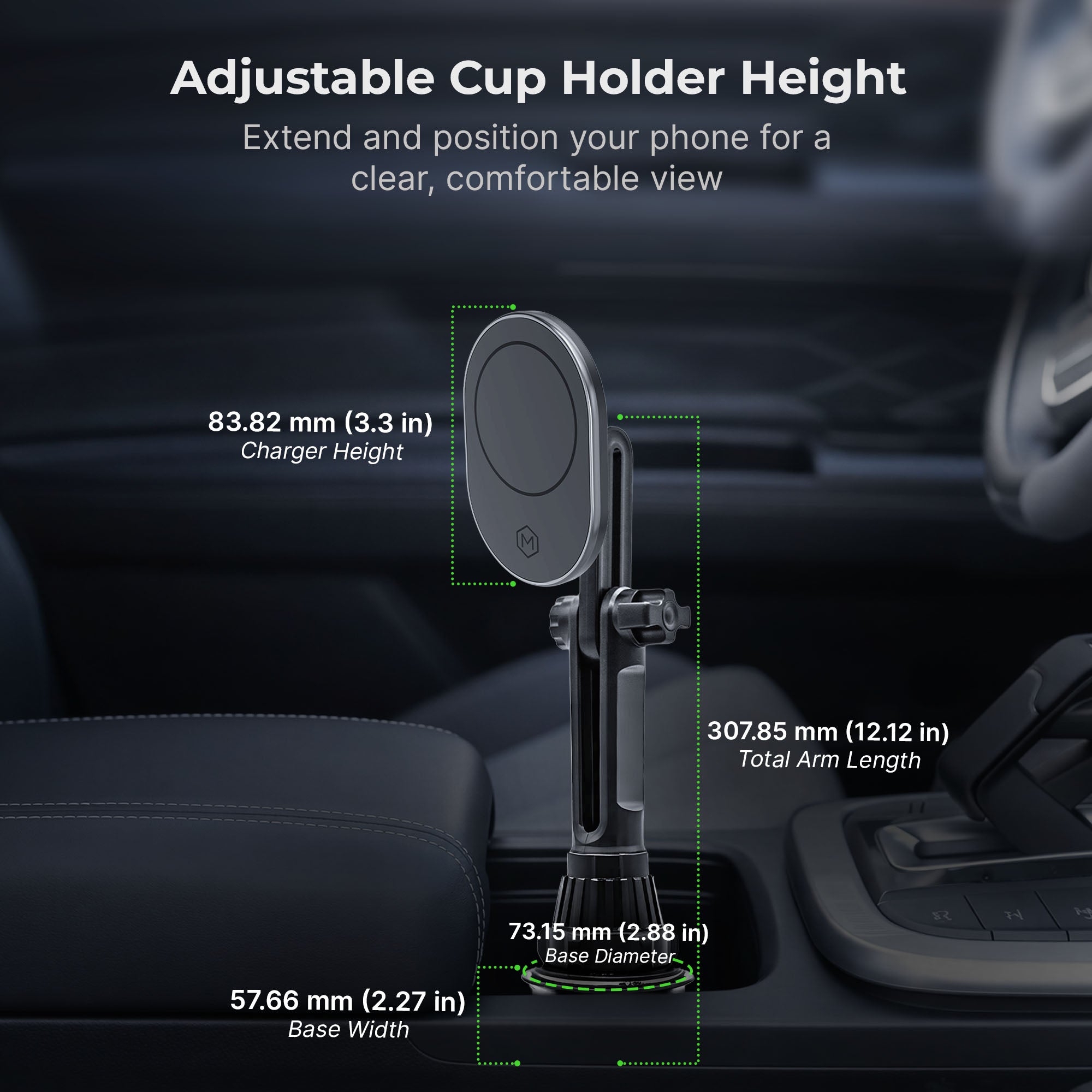 MagSafe Magnetic Cup Holder Car Mount (Version 2.0)