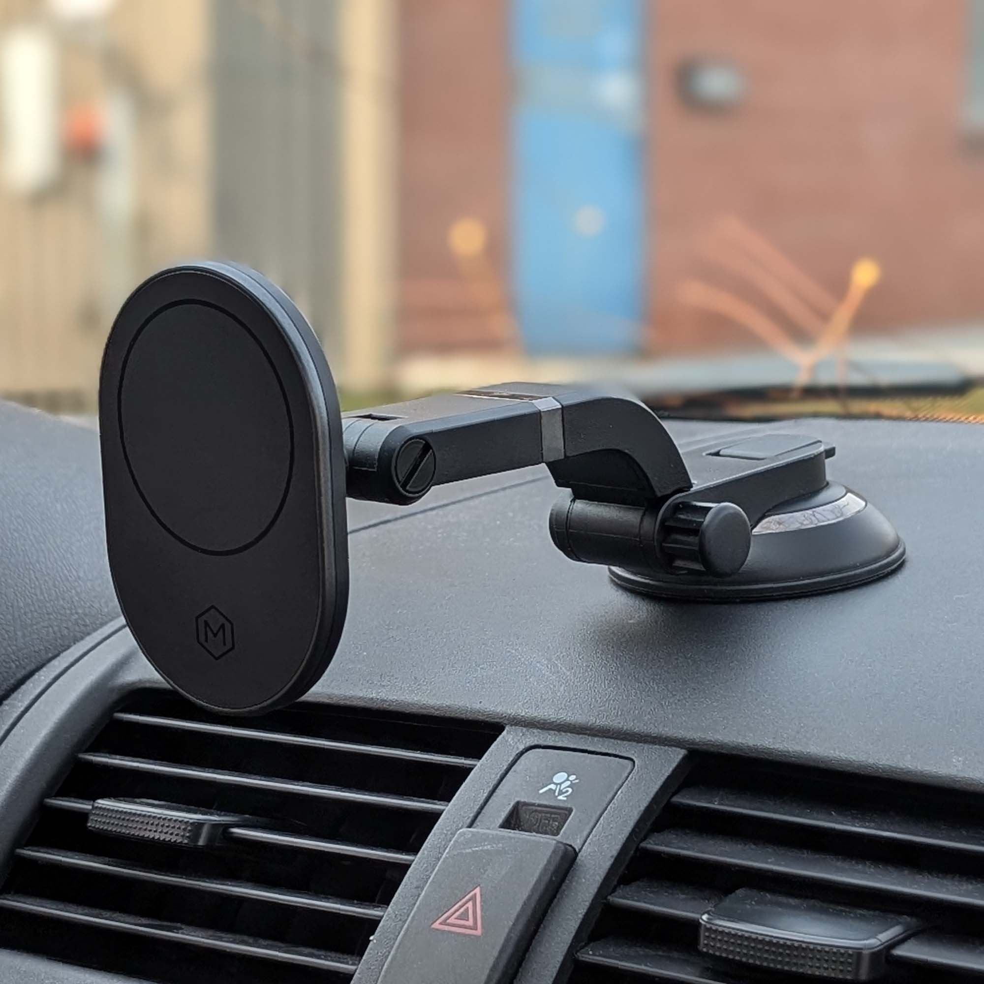 Magsafe Magnetic Mount with Multi-Angle Adjustable Suction Cup