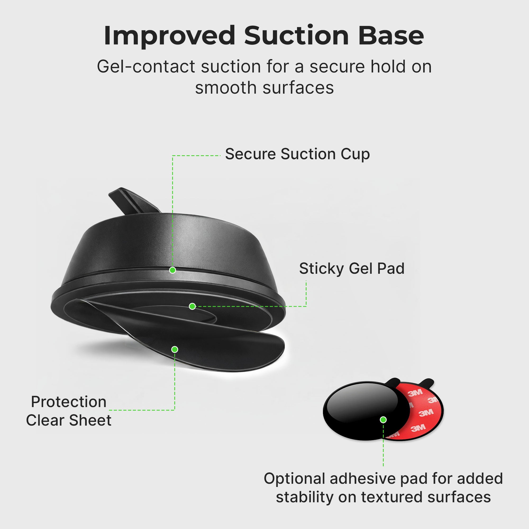 MagSafe Wireless Car Charger Flexible Gooseneck Phone Mount for iPhone and Android