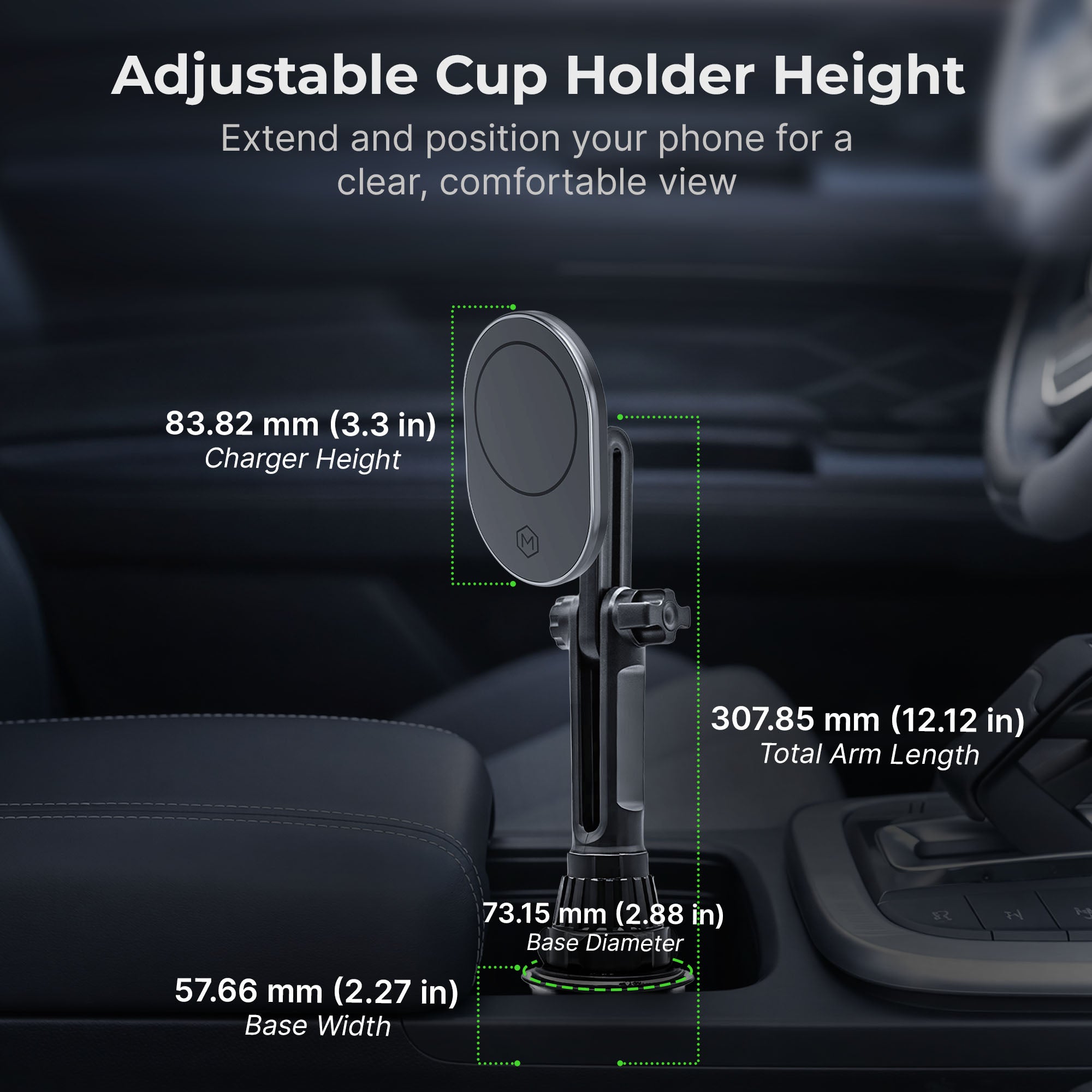 MagSafe Wireless Charging Cup Holder Phone Mount (Version 2.0)