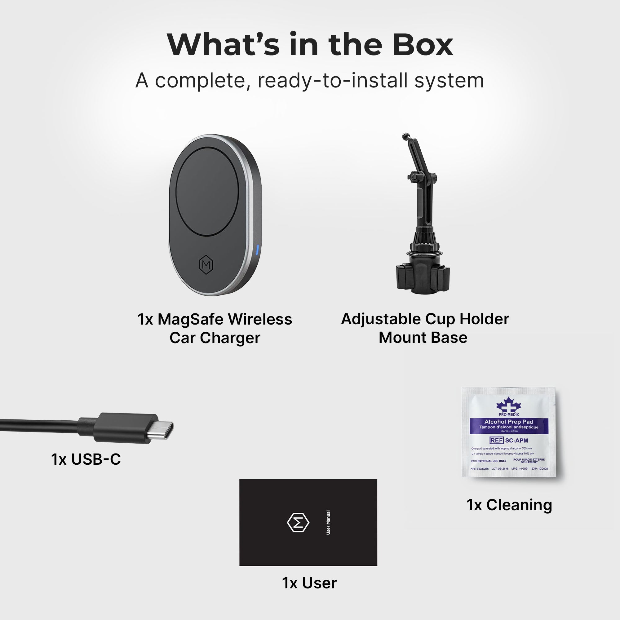 MagSafe Wireless Charging Cup Holder Phone Mount (Version 2.0)