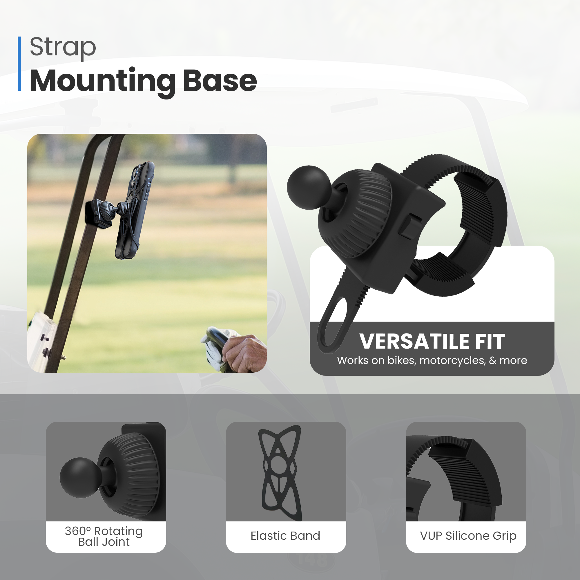 Simpl Touch Bike Strap Phone Mount for iPhone & Android