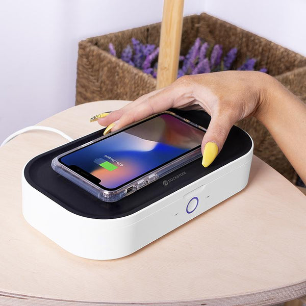 uv phone sanitizer with wireless charger for all capable phone