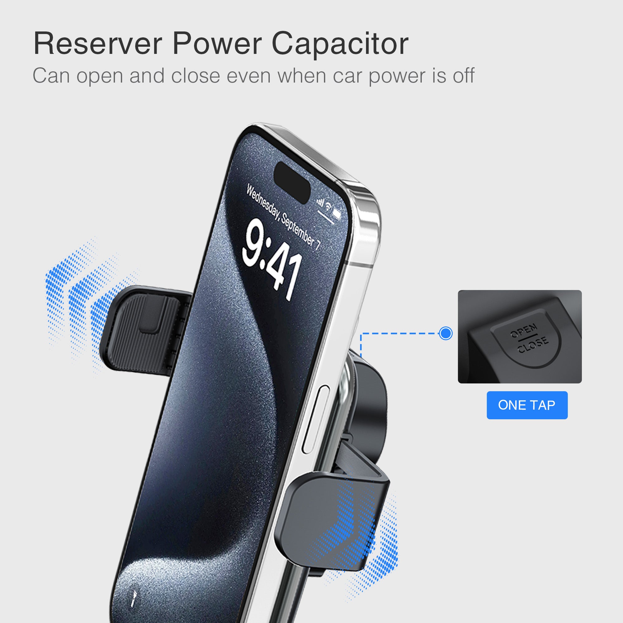 Auto Grip Wireless Charger AMPS Plate Phone Mount