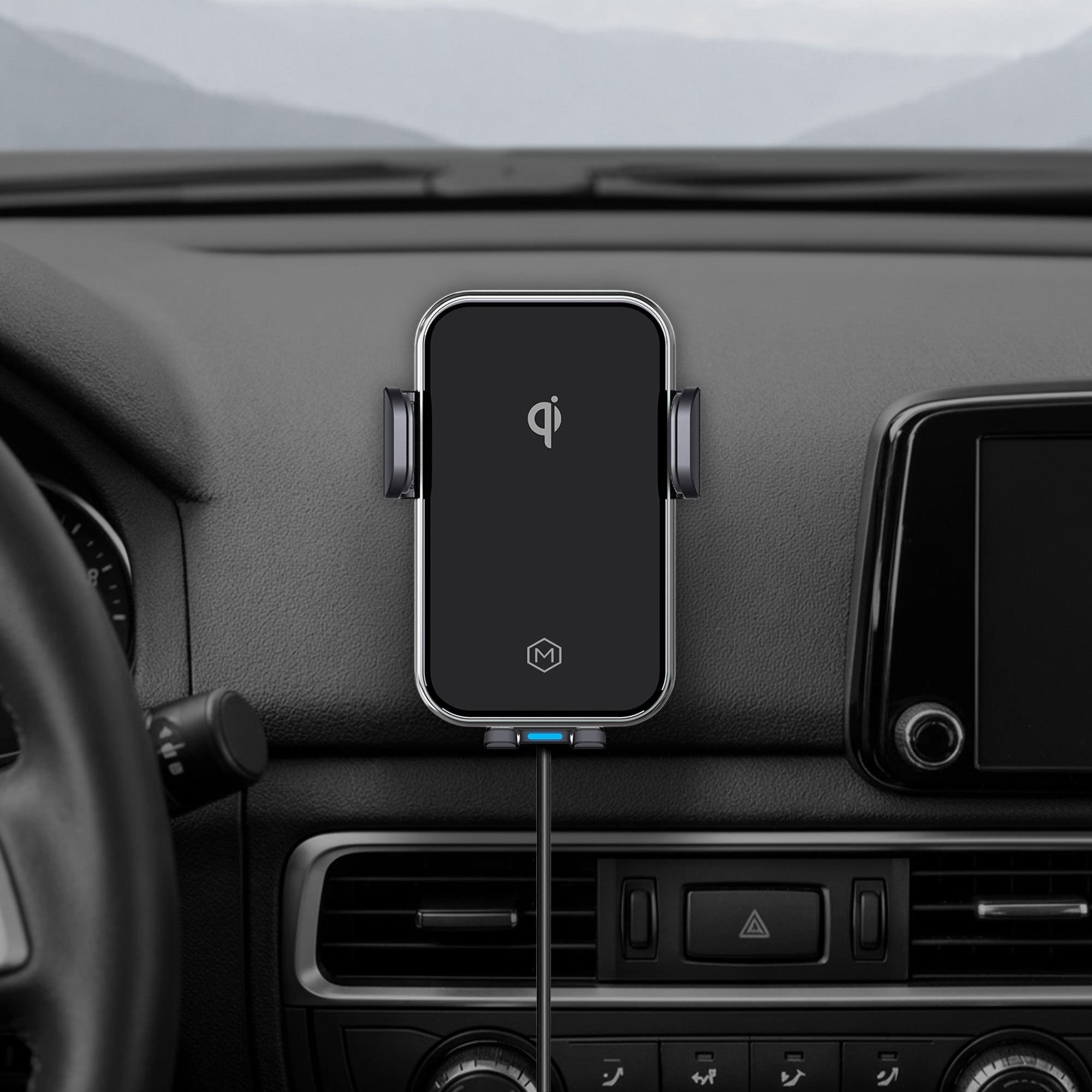 Auto Grip Wireless Charger AMPS Plate Phone Mount