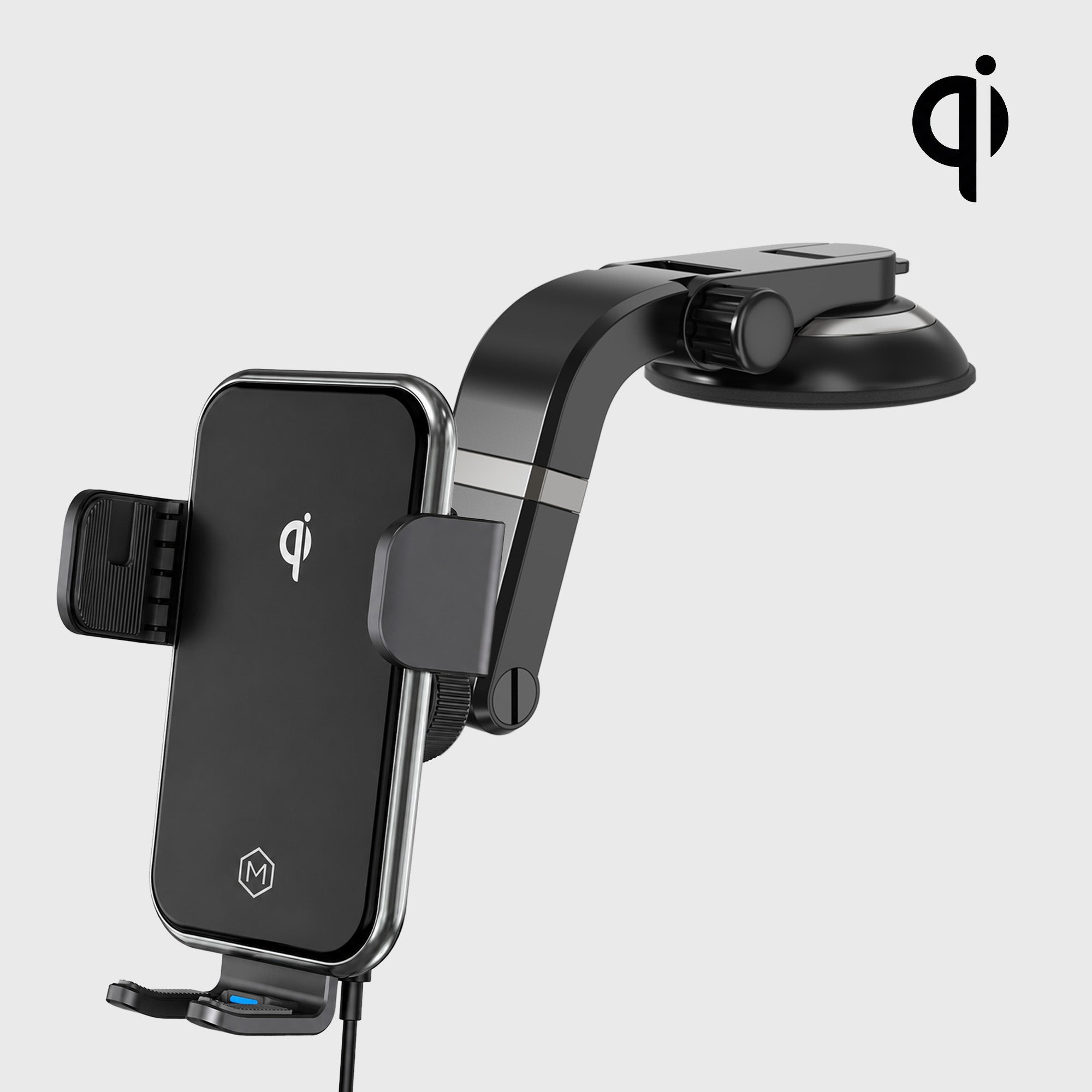 Auto Grip Wireless Charger Suction Cup Phone Mount