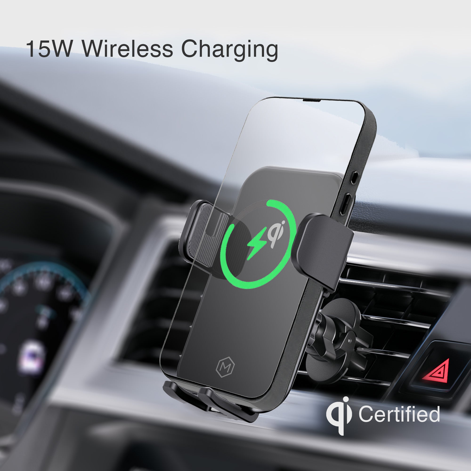 Auto Grip Wireless Charger Air Vent Phone Mount