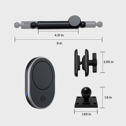 Heavy Duty Rugged MagSafe Wireless Charger Phone Mount