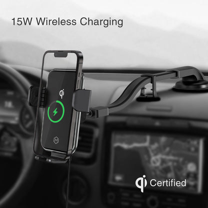 Auto Grip Wireless Charger Flexible Gooseneck Suction Cup Phone Mount