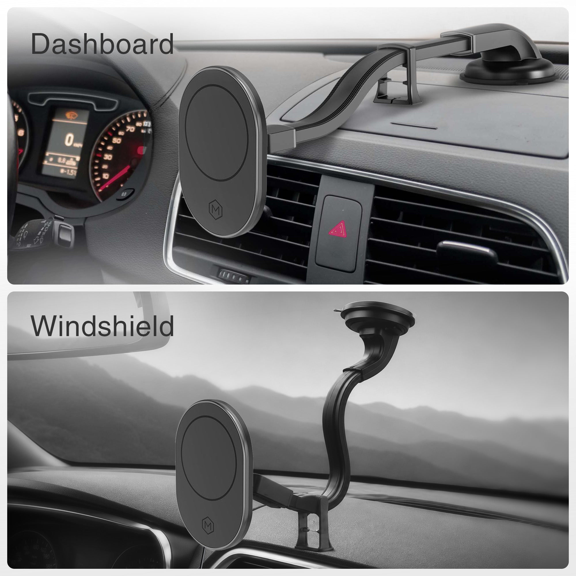 MagSafe Magnetic Flexible Gooseneck Suction Cup Phone Mount