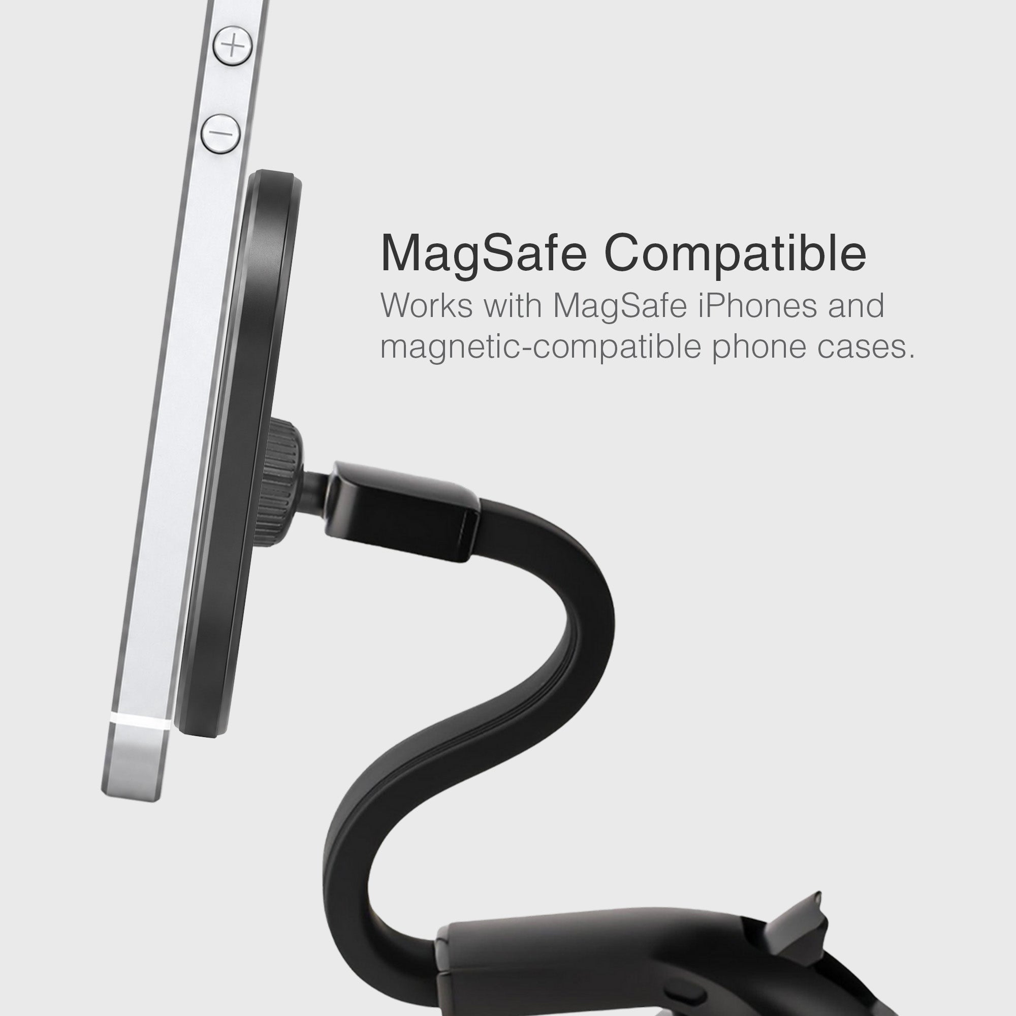 MagSafe Magnetic Flexible Gooseneck Suction Cup Phone Mount